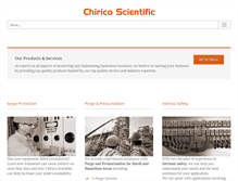 Tablet Screenshot of chiricoscientific.com
